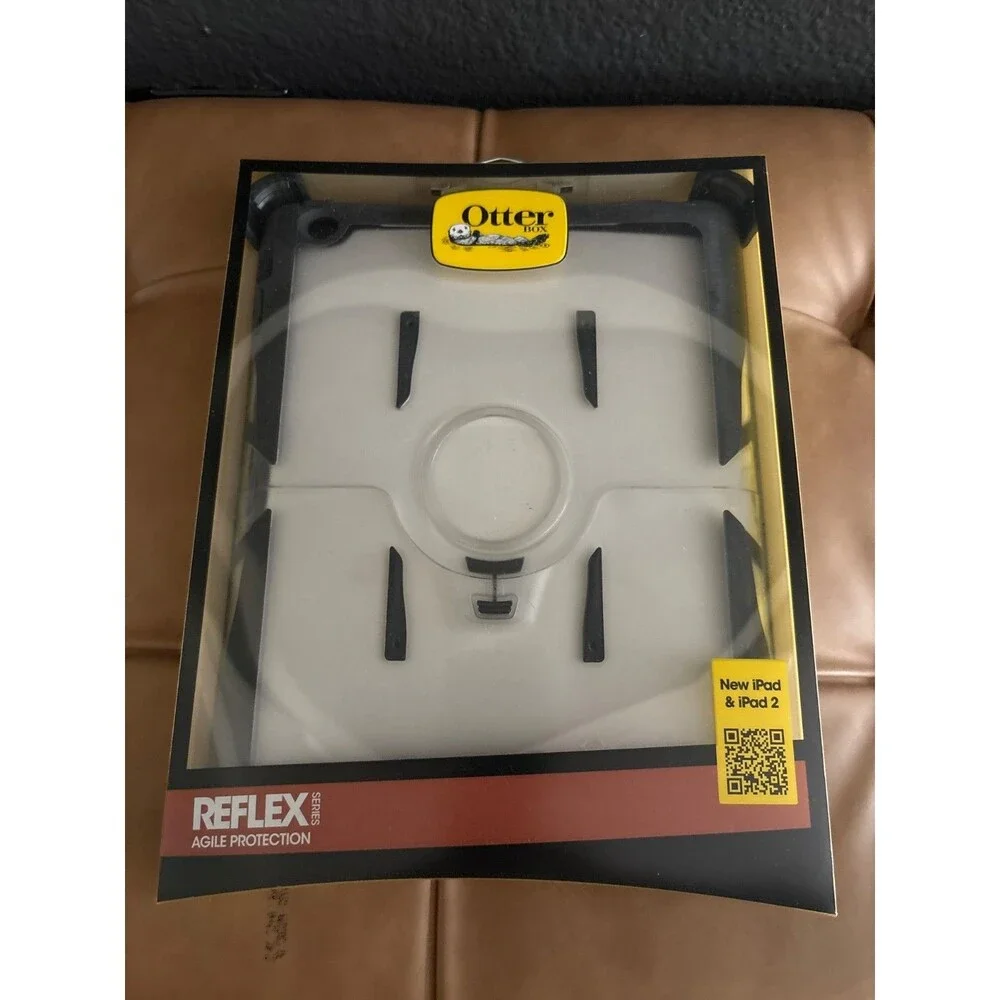 OtterBox Reflex Series Case For Apple iPad 2 & New iPad 3rd Gen Clear Black NIB